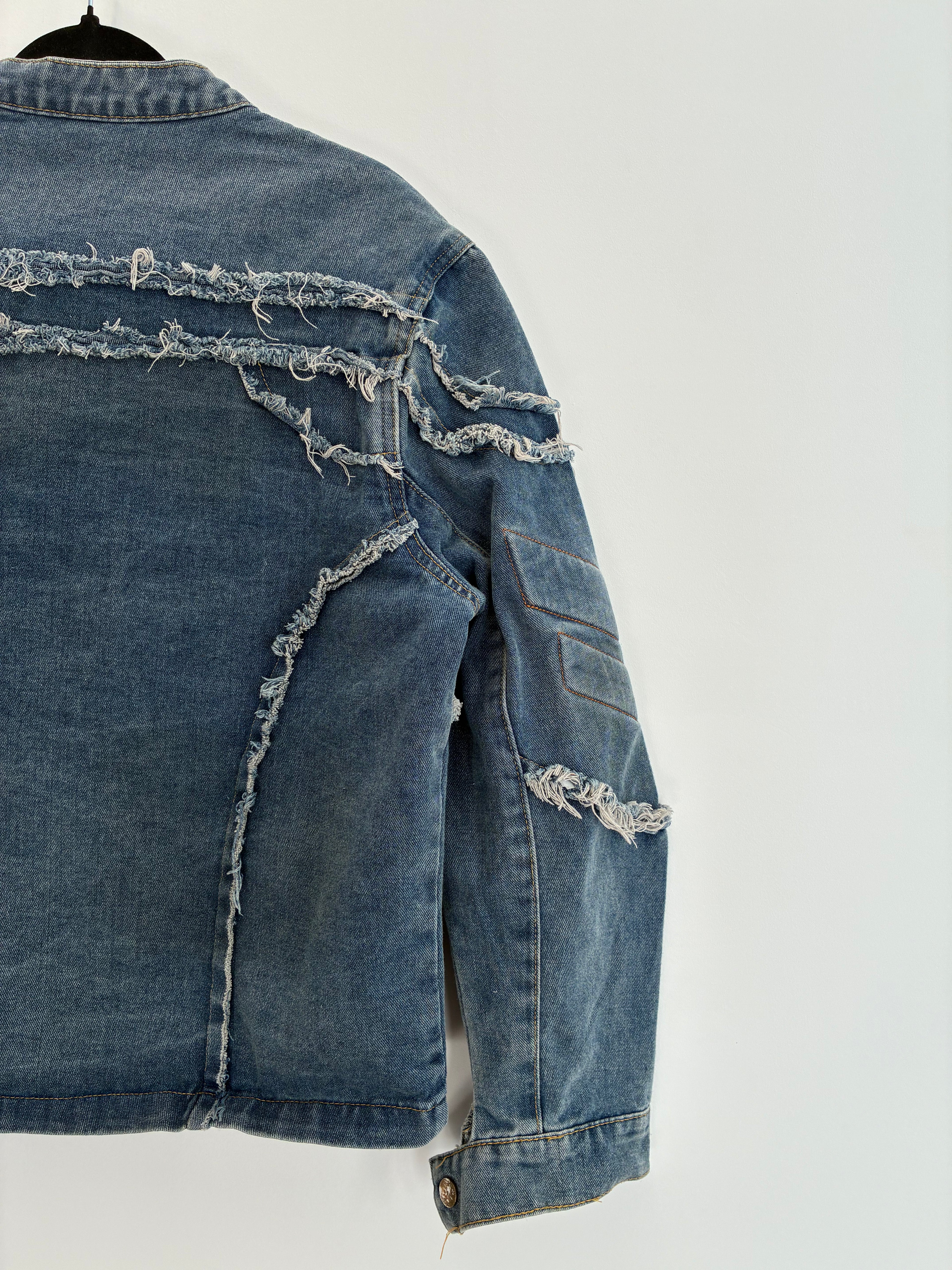 Denim Biker Jacket - size M