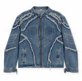Denim Biker Jacket - size M