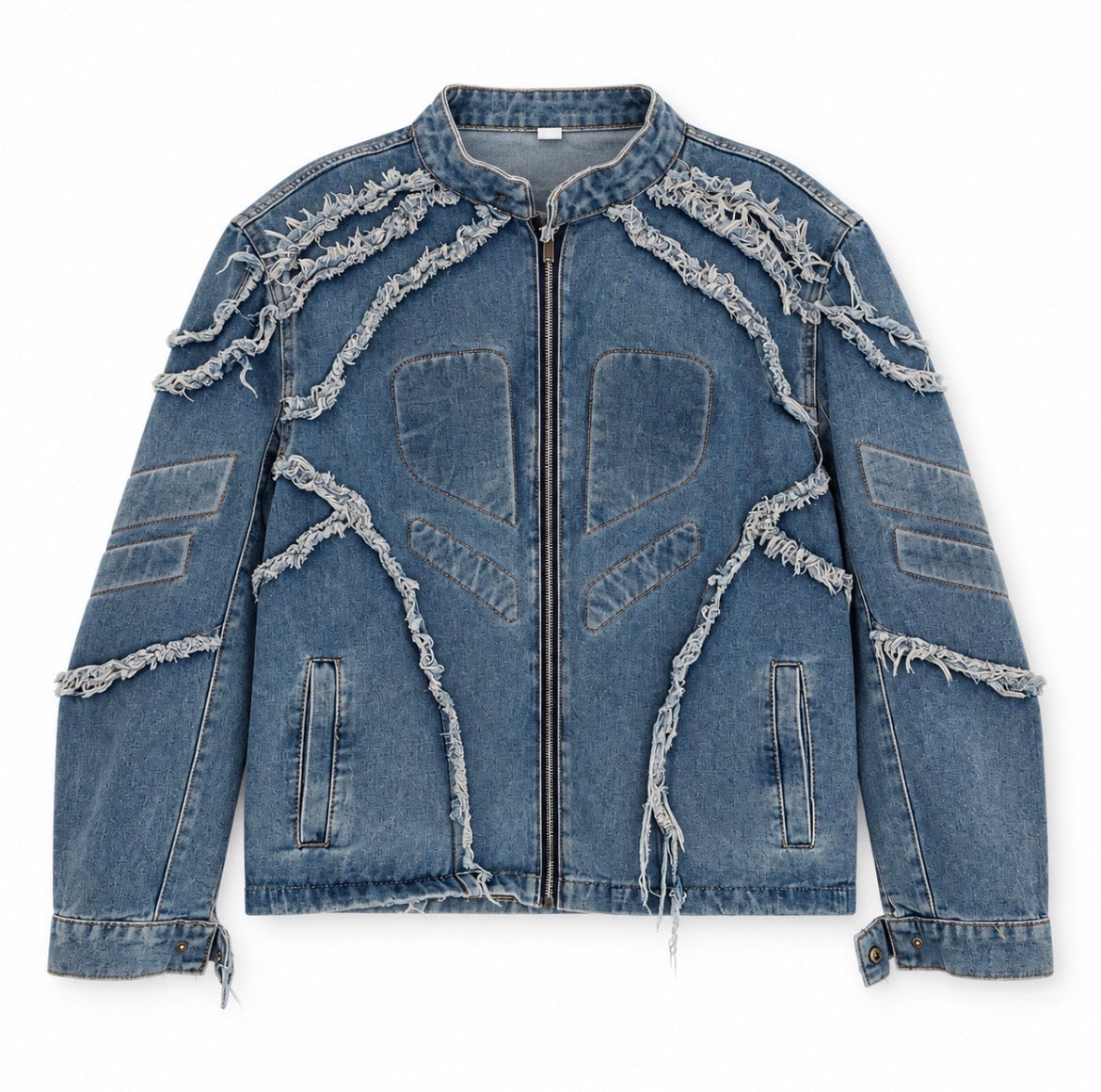 Denim Biker Jacket - size M