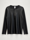 Leather Serafino Longsleeve - size S