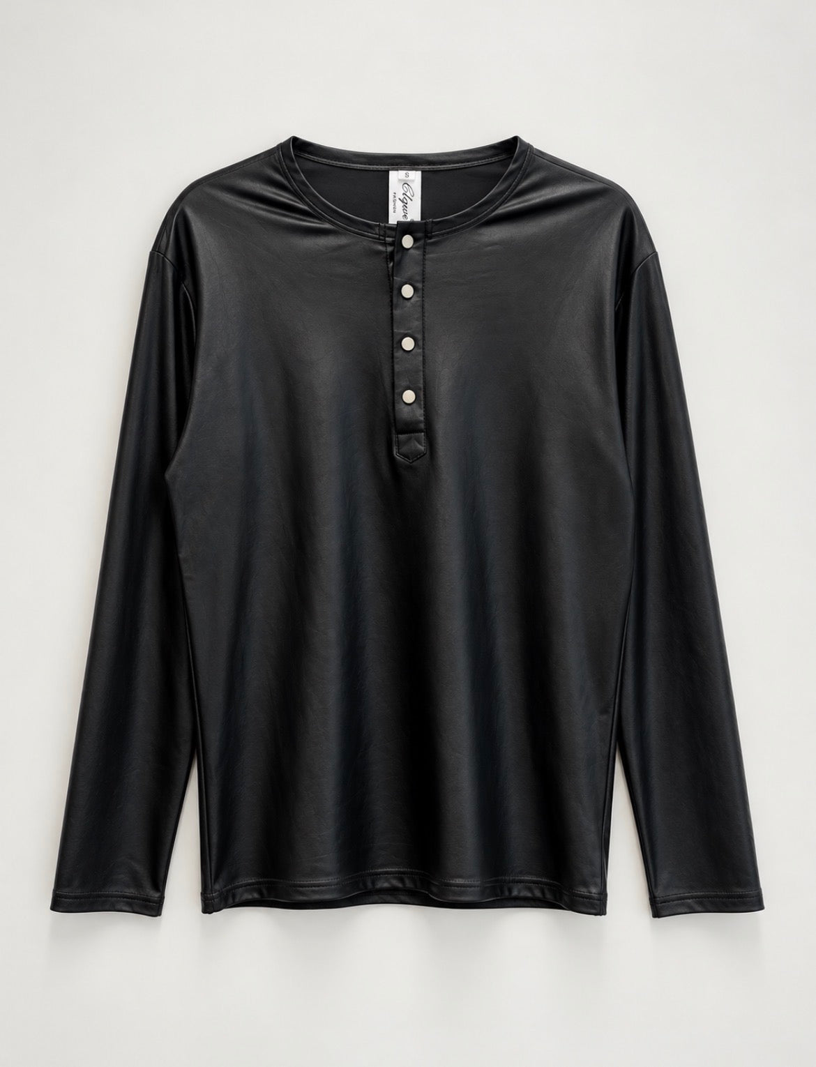 Leather Serafino Longsleeve - size S
