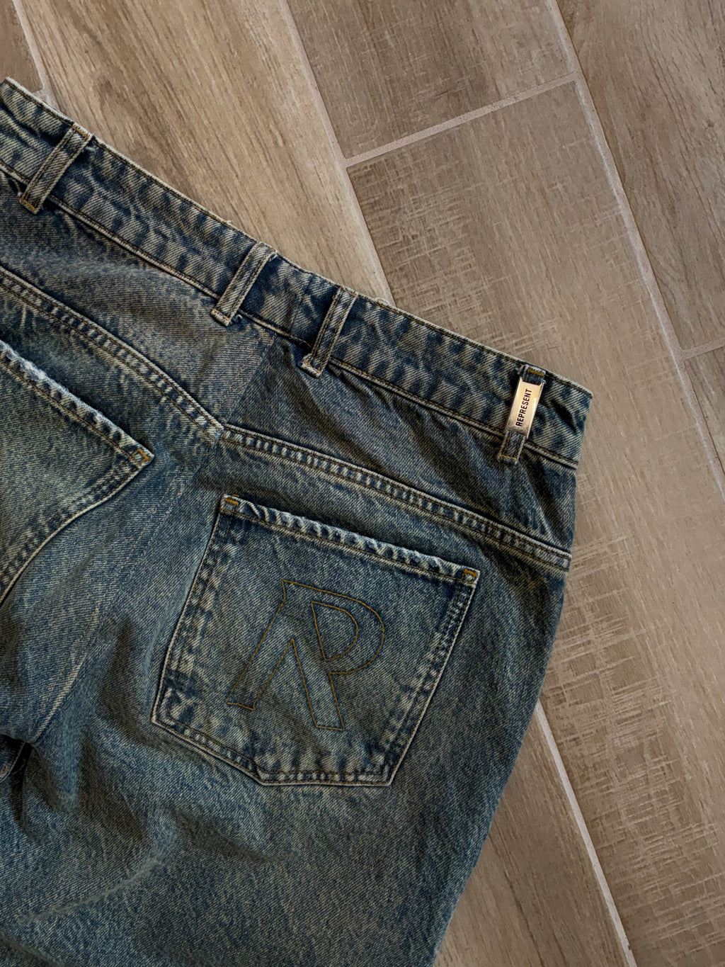 Represent R3D Double Destroyer Baggy Denim - size M