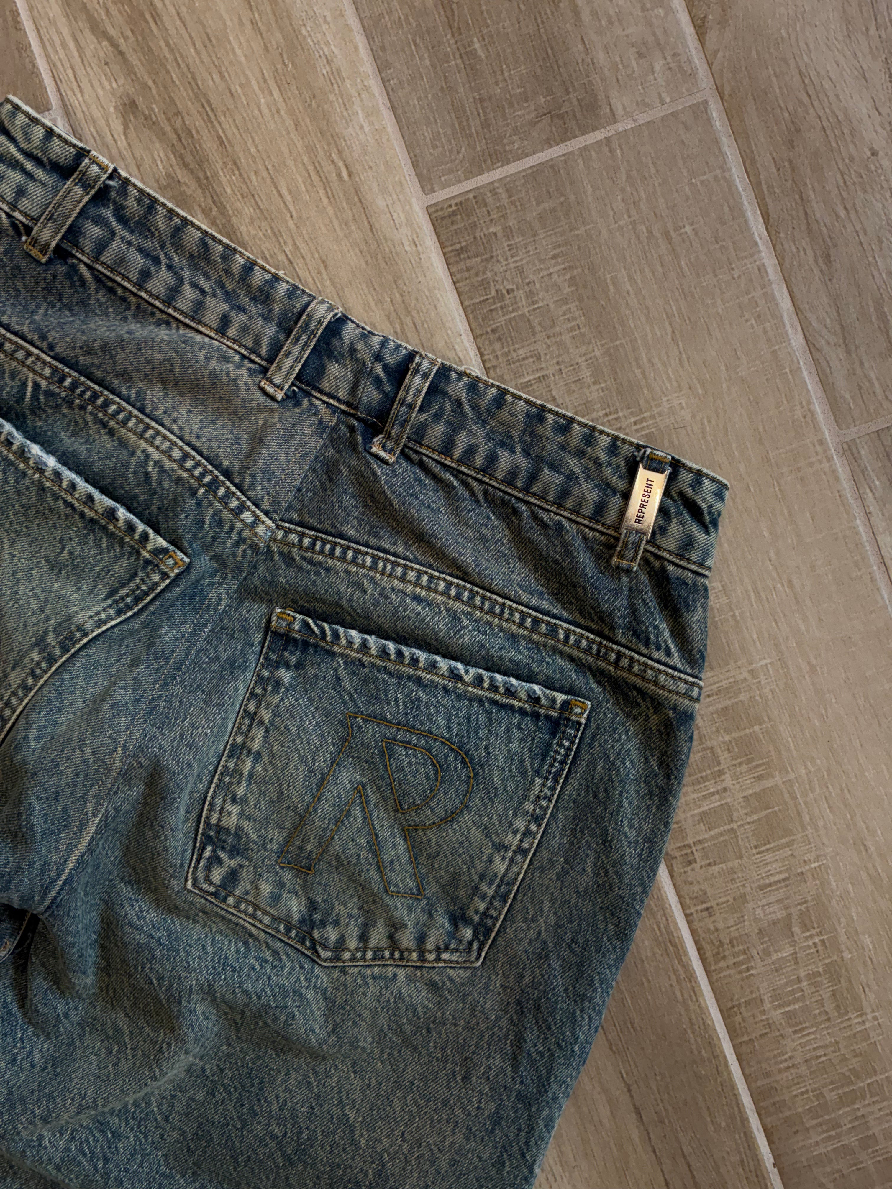 Represent R3D Double Destroyer Baggy Denim - size M