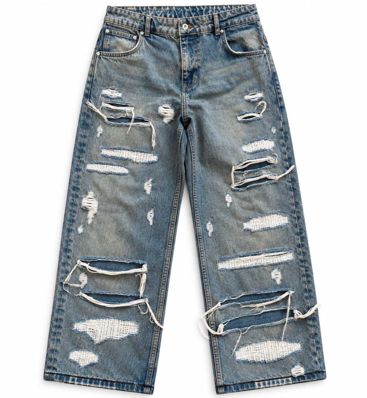 Represent R3D Double Destroyer Baggy Denim - size M