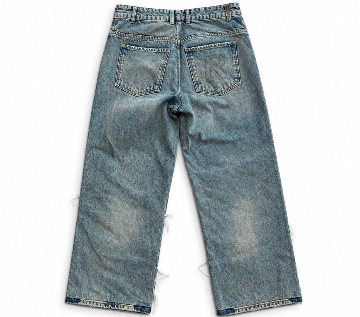 Represent R3D Double Destroyer Baggy Denim - size M