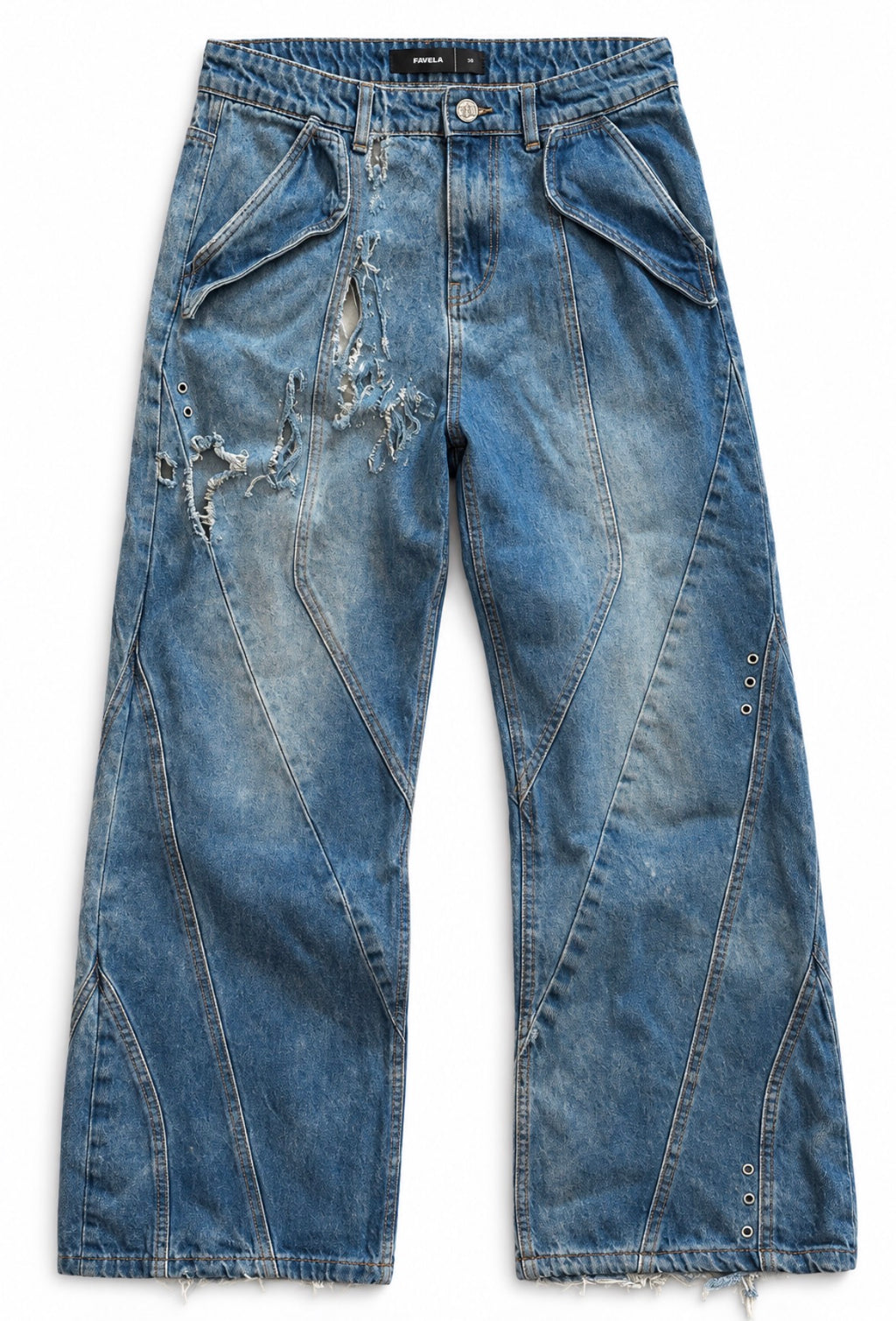 Favela Distressed Jeans - size XL